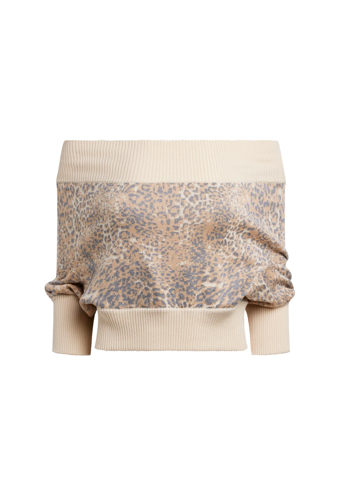 ADRIANA OFF SHOULDER TOP - LEOPARD - Image 6