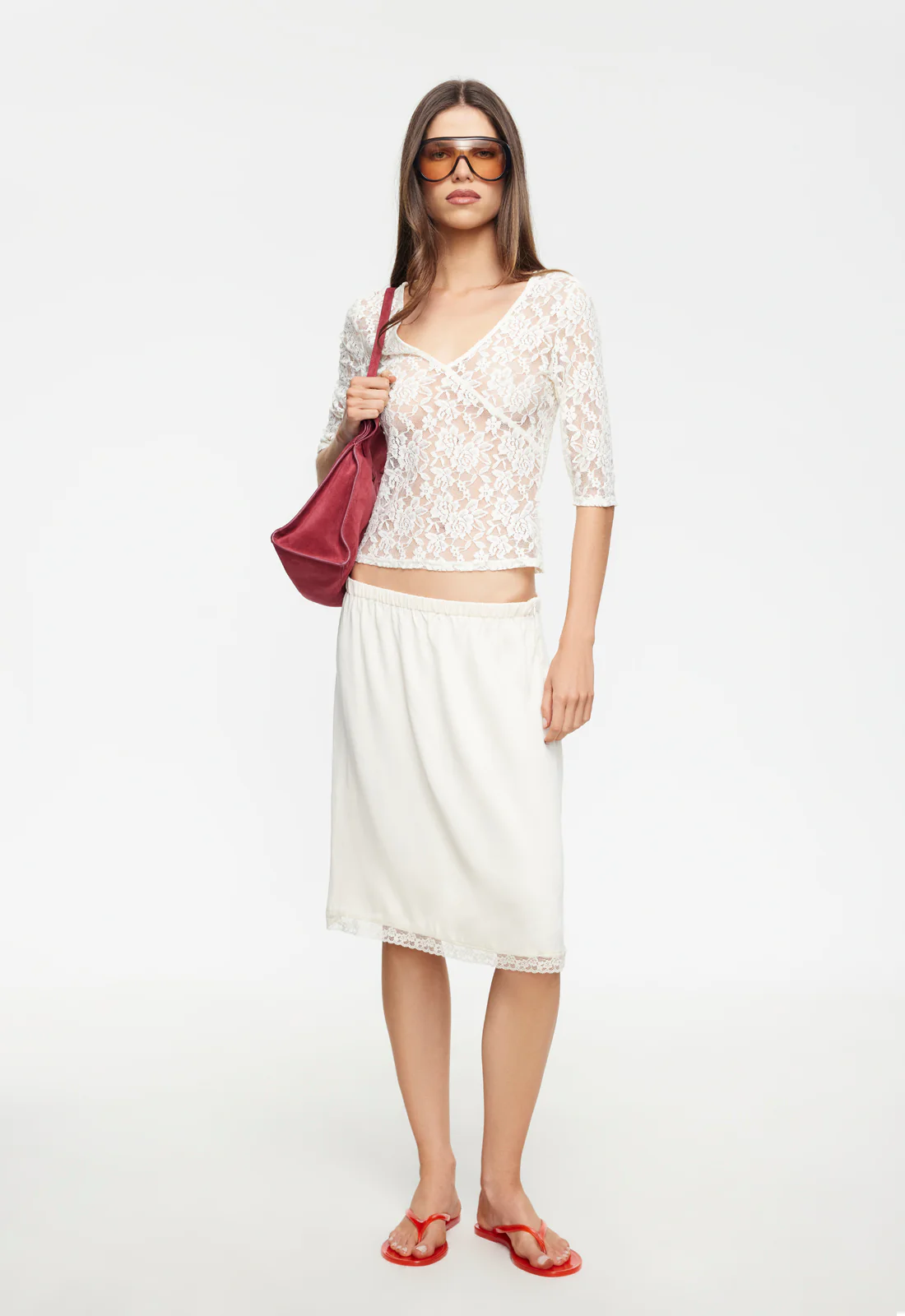 BELLA MIDI SKIRT - BUTTER - Image 4