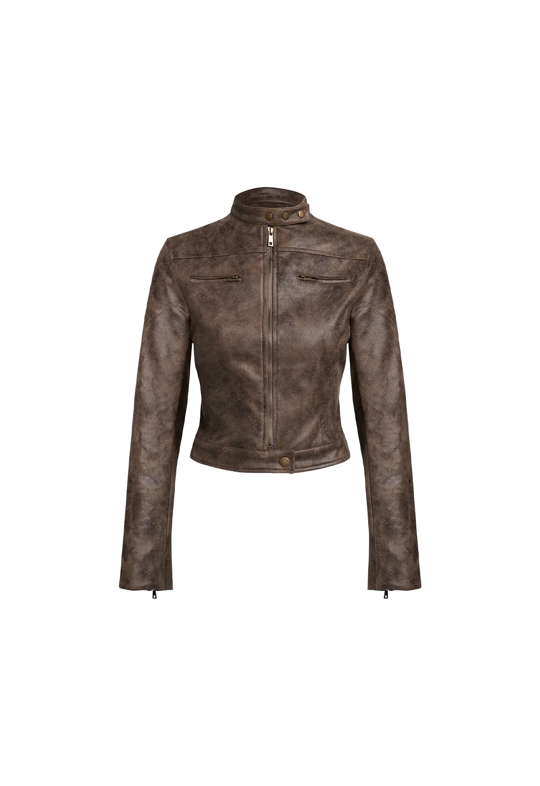 BELLA MOTO JACKET - CHOCOLATE - Image 5