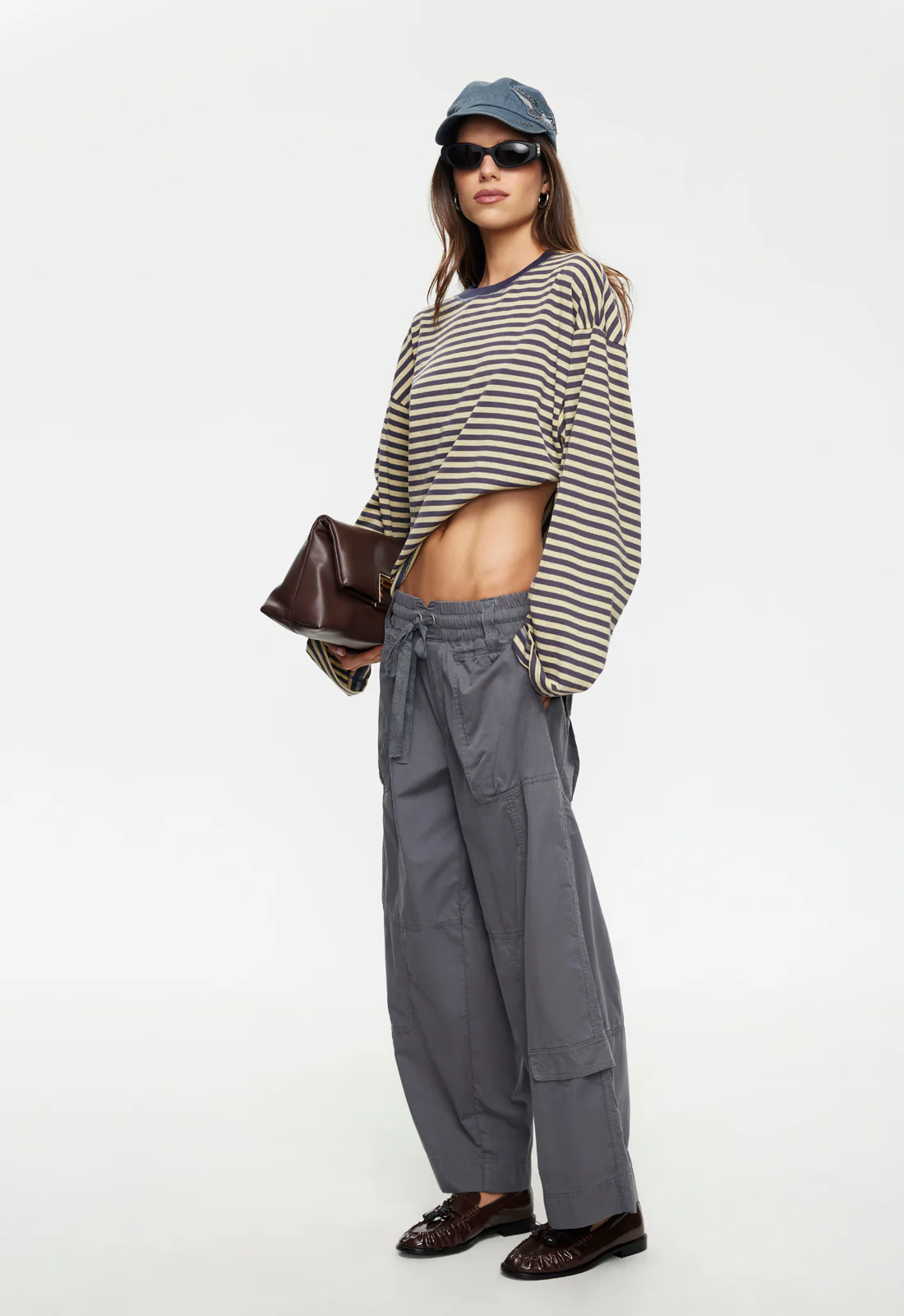 BLOOM LONG SLEEVE - BEIGE STRIPE - Image 3