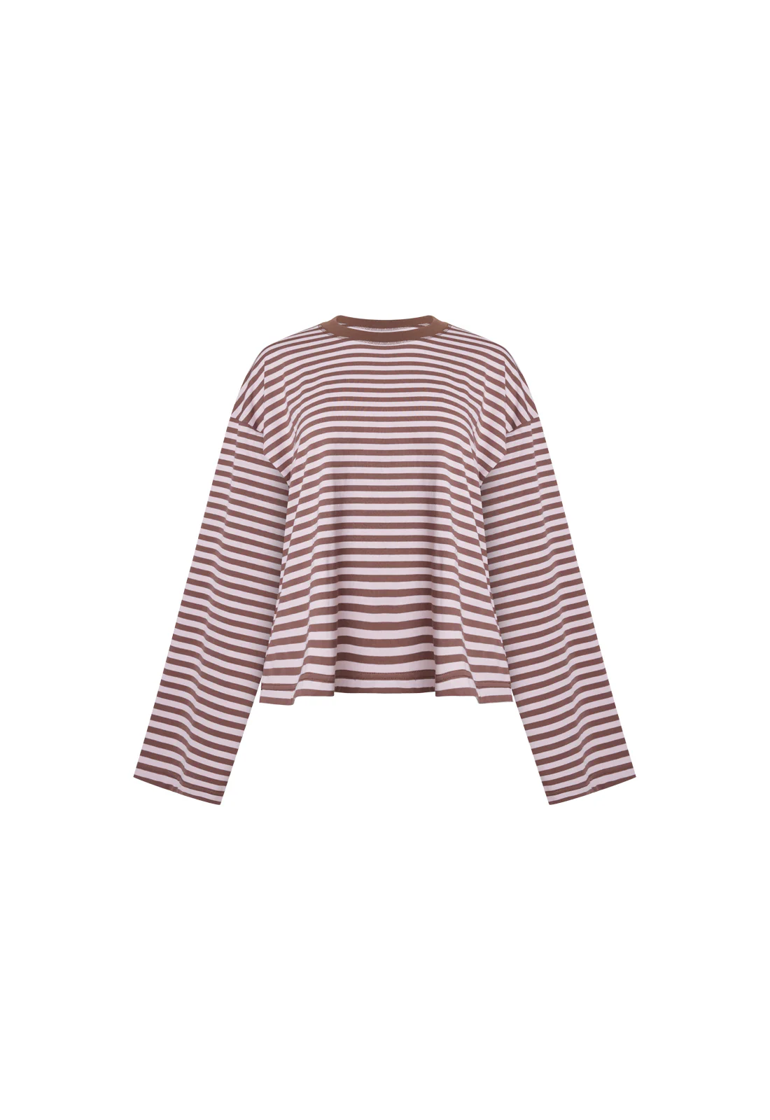 BLOOM LONG SLEEVE - CHOCOLATE BLUSH STRIPE - Image 6