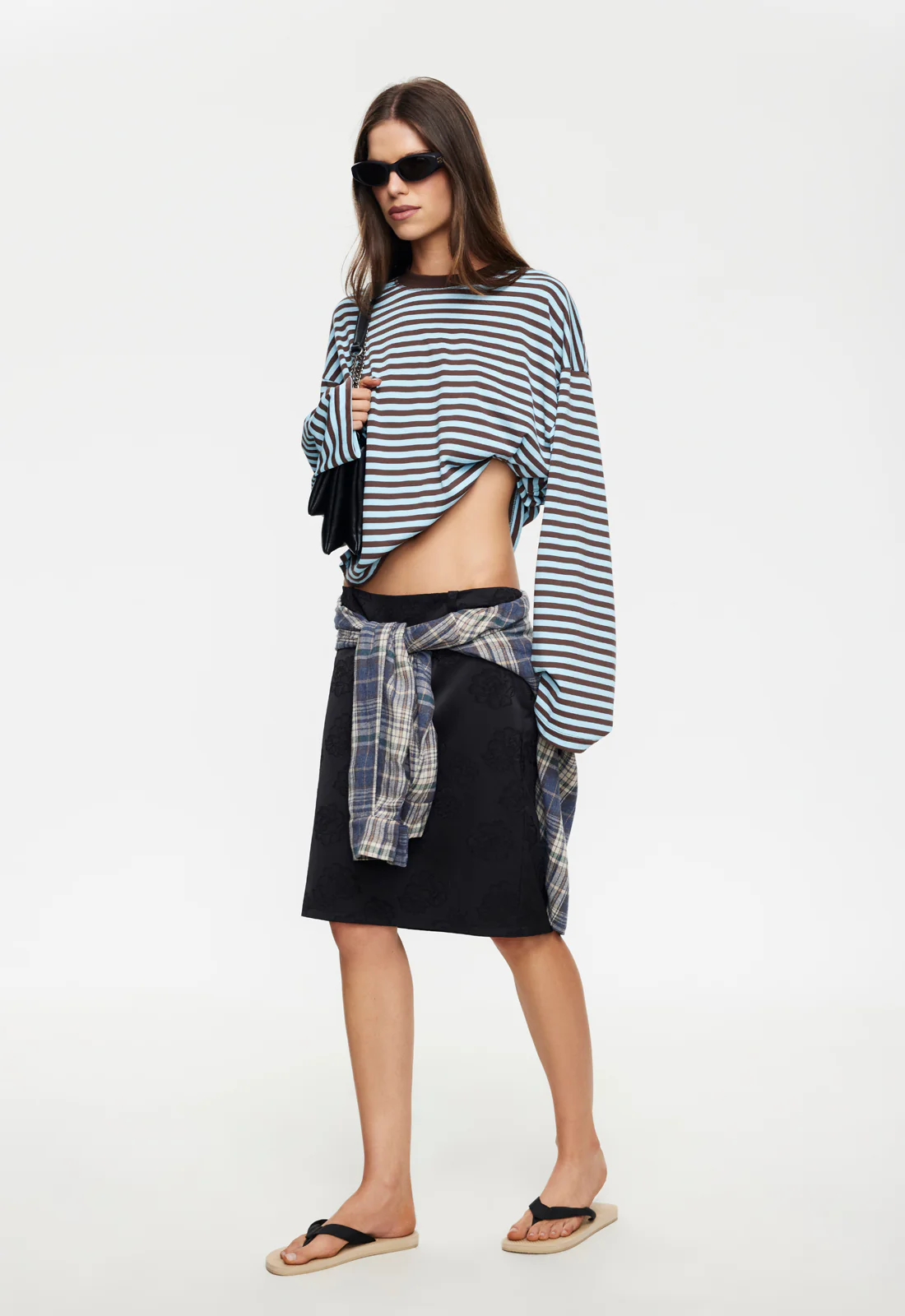 BLOOM LONG SLEEVE - CHOCOLATE SEA STRIPE - Image 3