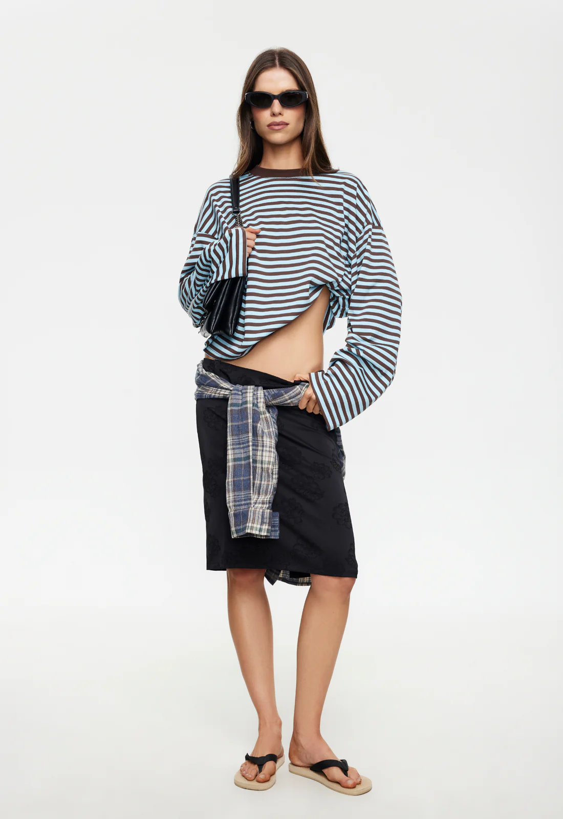 BLOOM LONG SLEEVE - CHOCOLATE SEA STRIPE - Image 4
