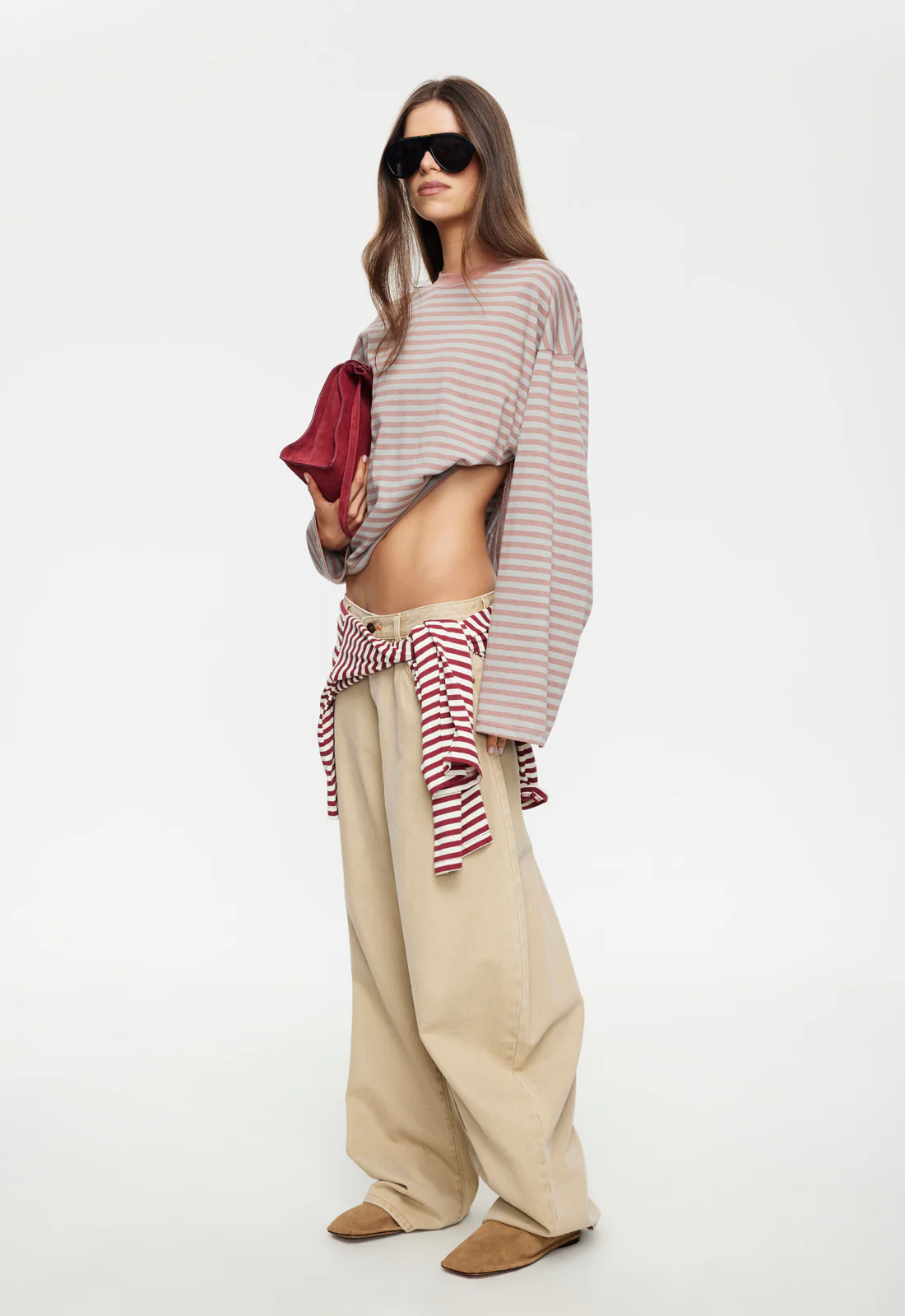 BLOOM LONG SLEEVE - MUTED PASTELS STRIPE - Image 3