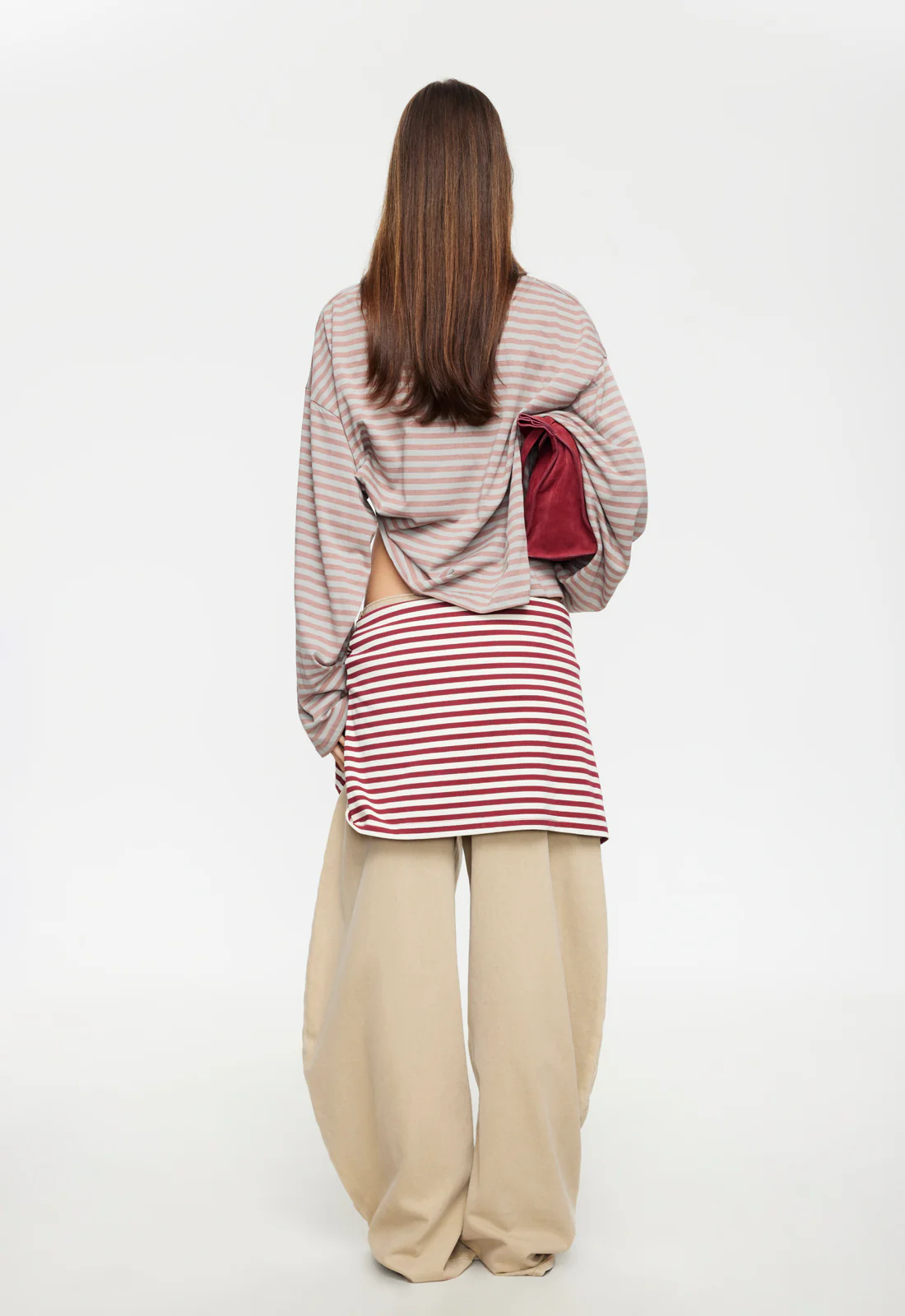BLOOM LONG SLEEVE - MUTED PASTELS STRIPE - Image 4