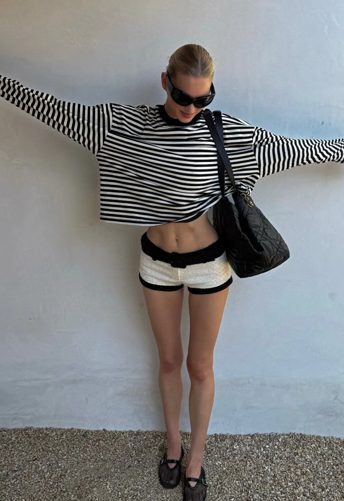 BLOOM LONG SLEEVE - ONYX STRIPE - Image 6