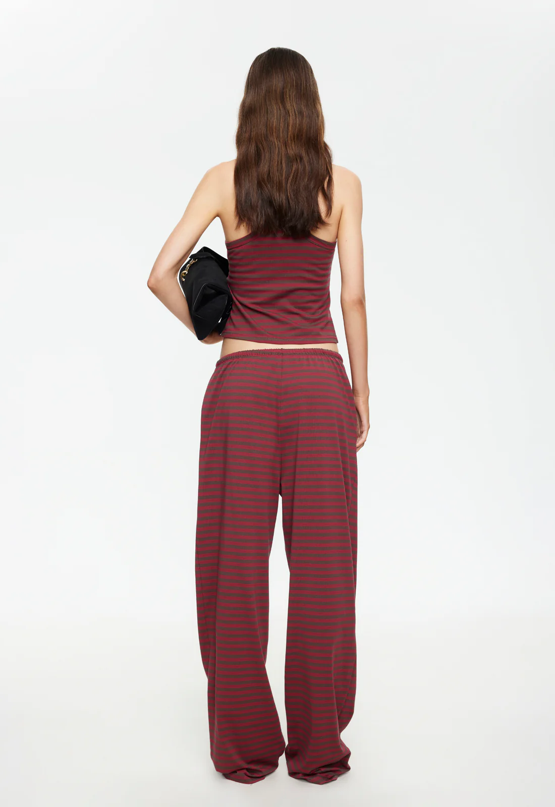 BLOOM PANT - CHOCOLATE WINE STRIPE - Image 6
