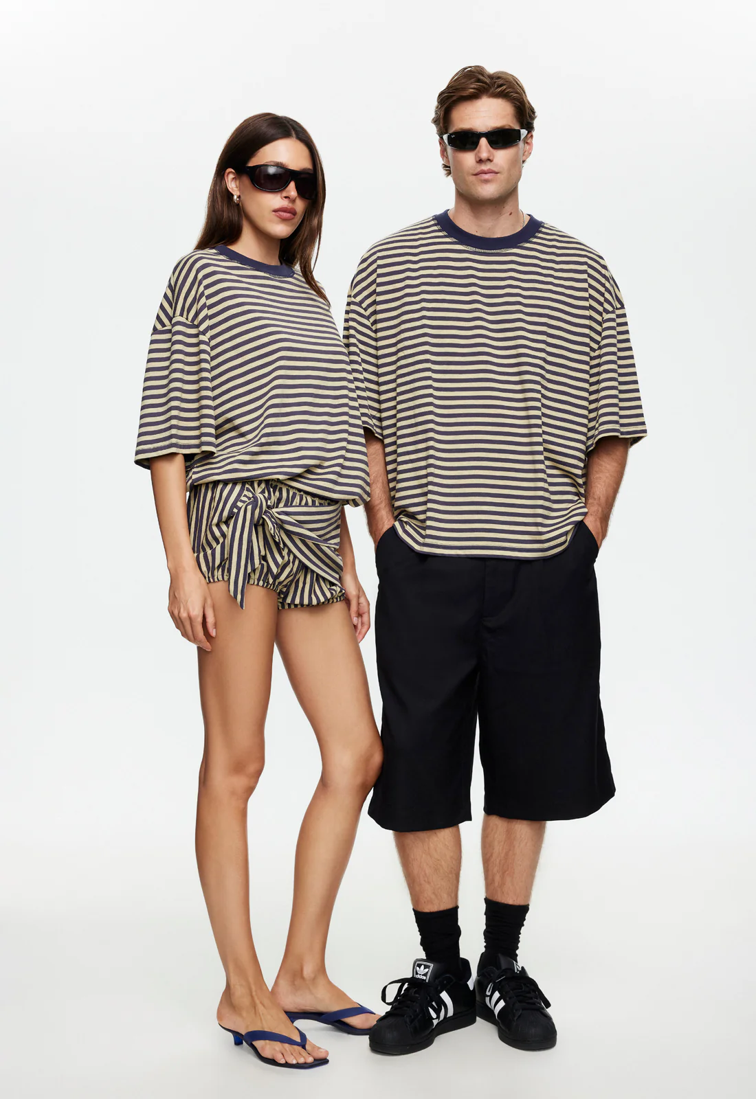 BLOOM SHORT SLEEVE - BEIGE STRIPE - Image 6