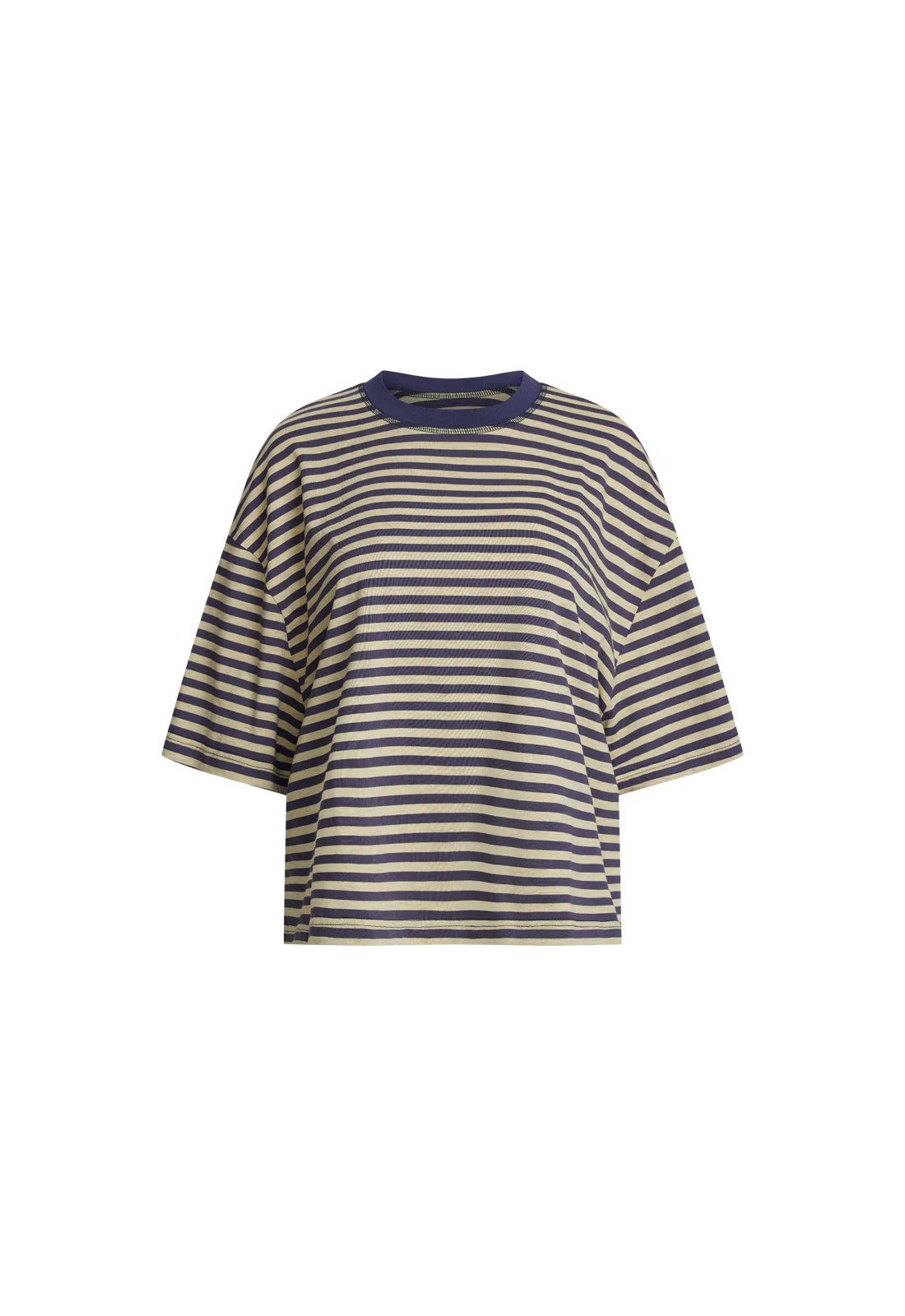 BLOOM SHORT SLEEVE - BEIGE STRIPE - Image 8