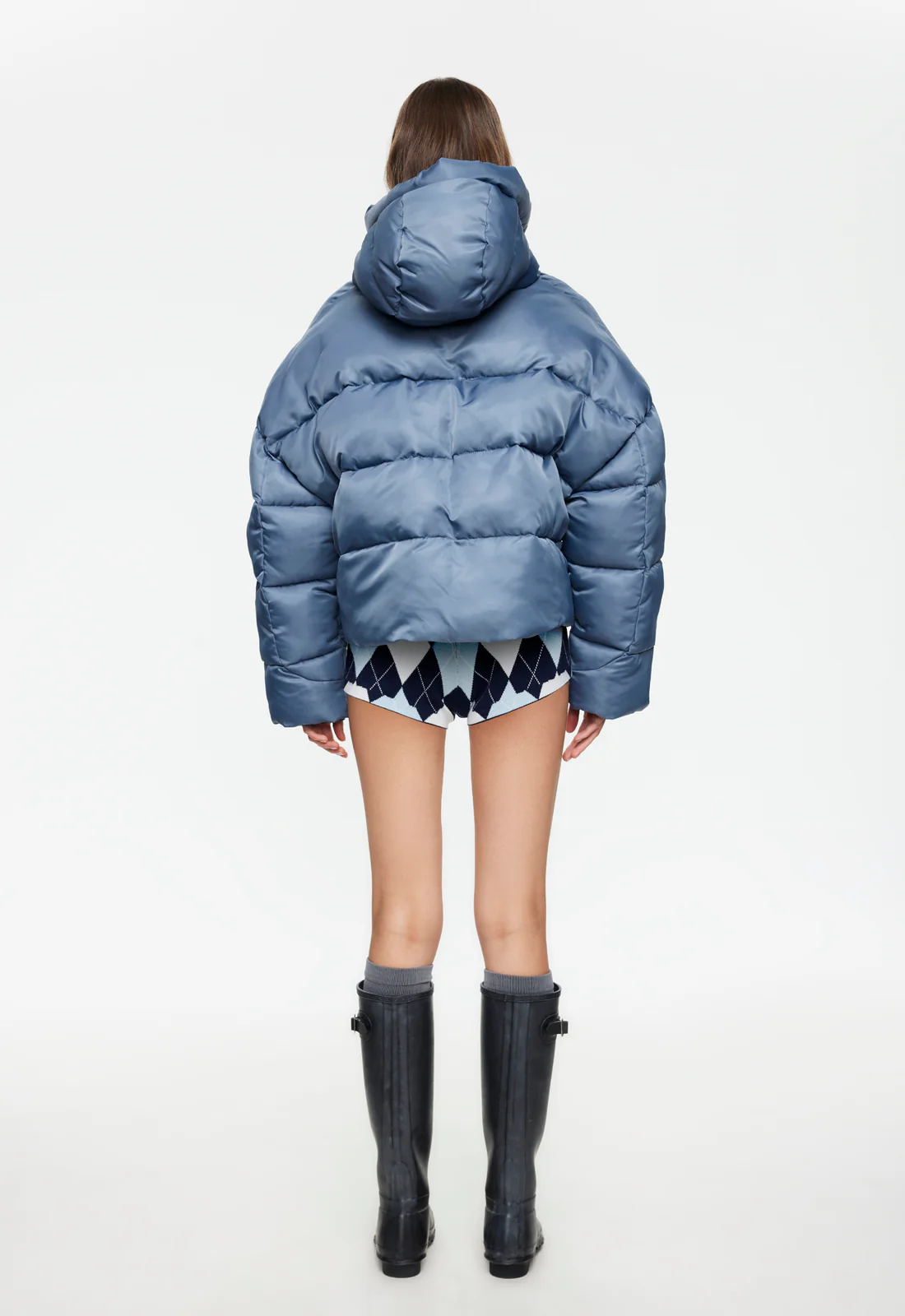 CINDY PUFFER JACKET - SLATE - Image 4