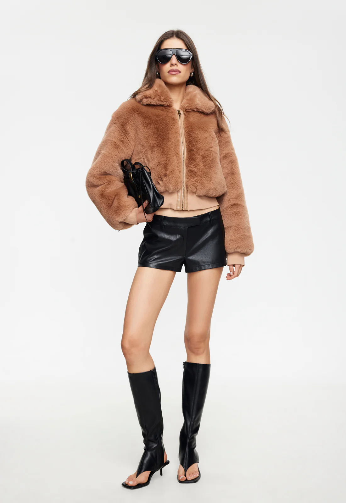 DRITA FAUX FUR - CAMEL - Image 3