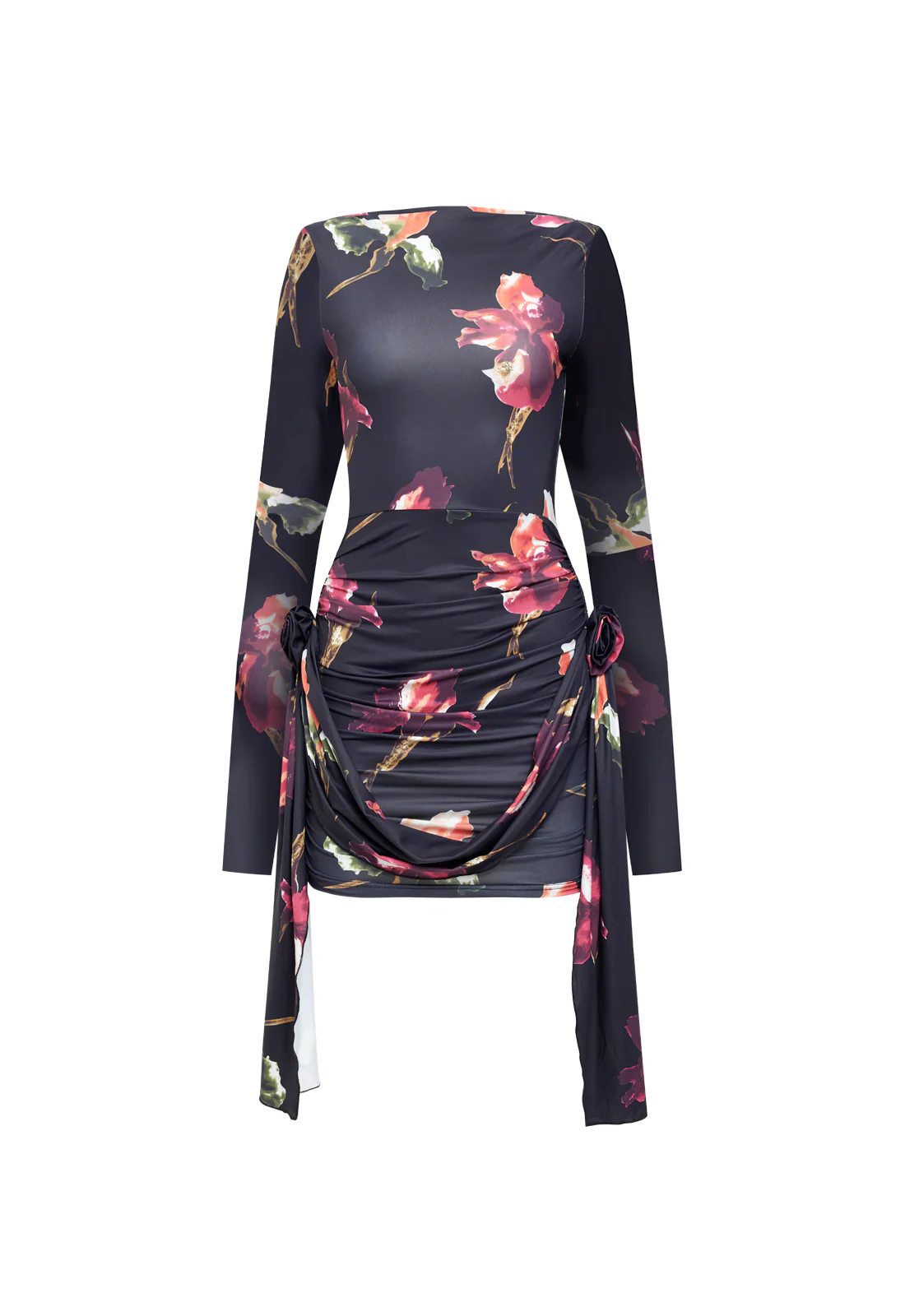 GLORY MINI DRESS - ONYX FLORAL - Image 5