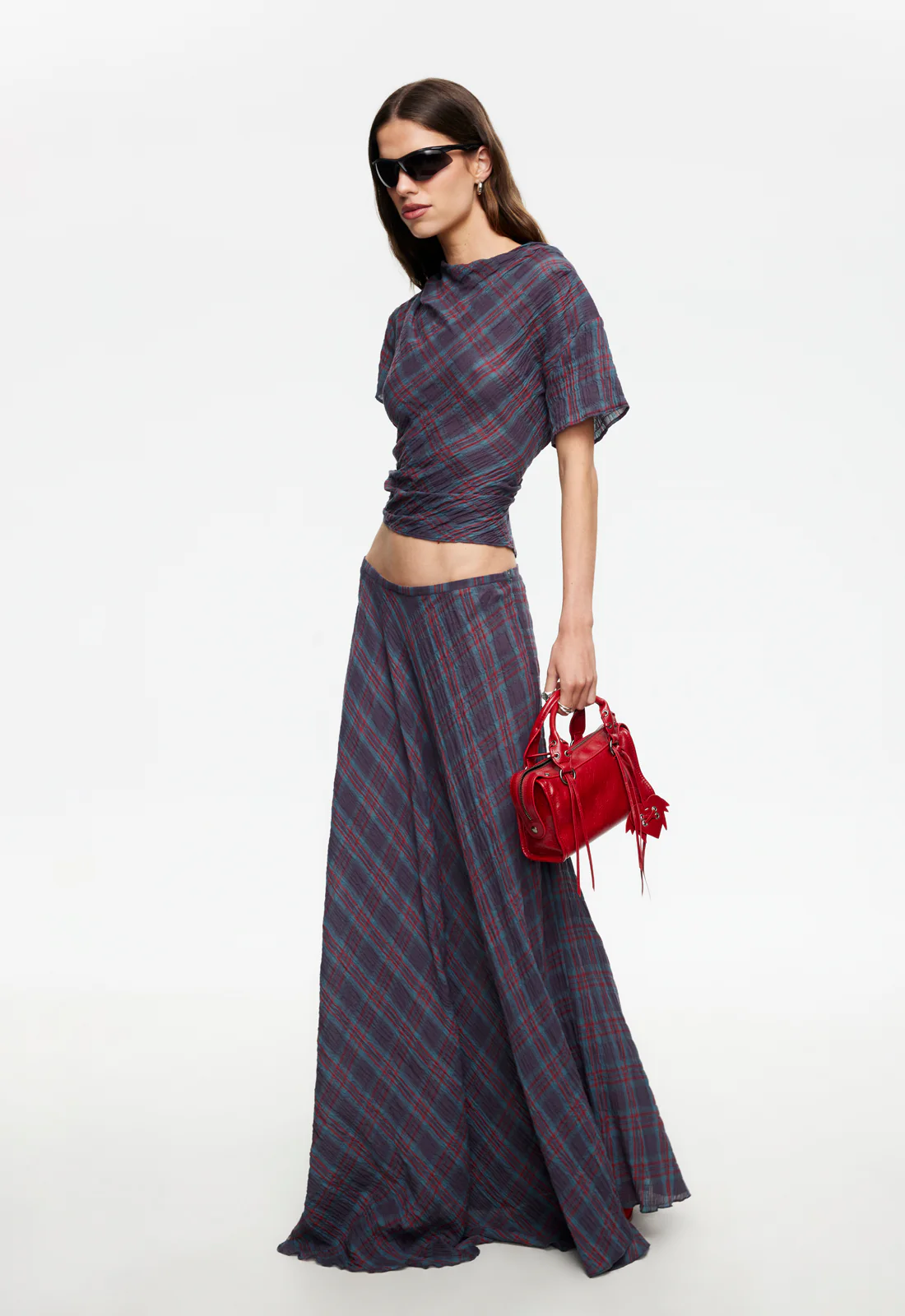 HALCYON TOP - JADE PLAID - Image 2