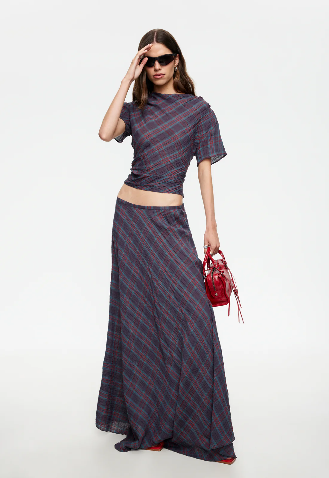 HALCYON TOP - JADE PLAID - Image 3