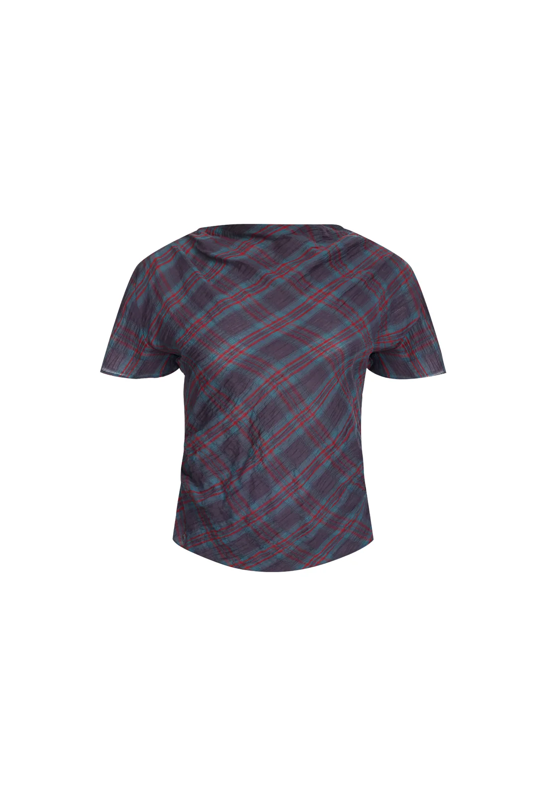 HALCYON TOP - JADE PLAID - Image 5