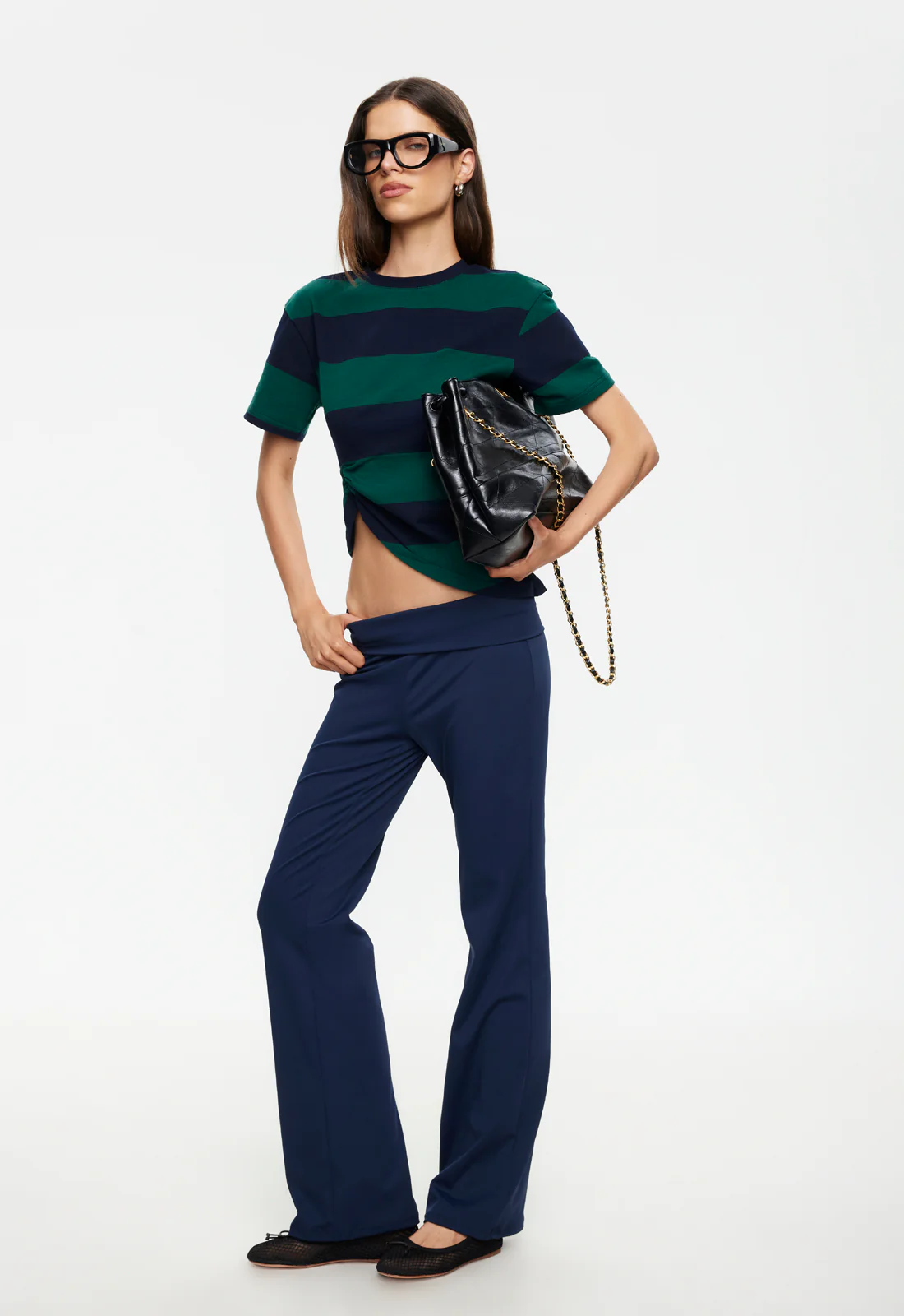 IN TRANSIT TEE - FOREST STRIPE - Image 4