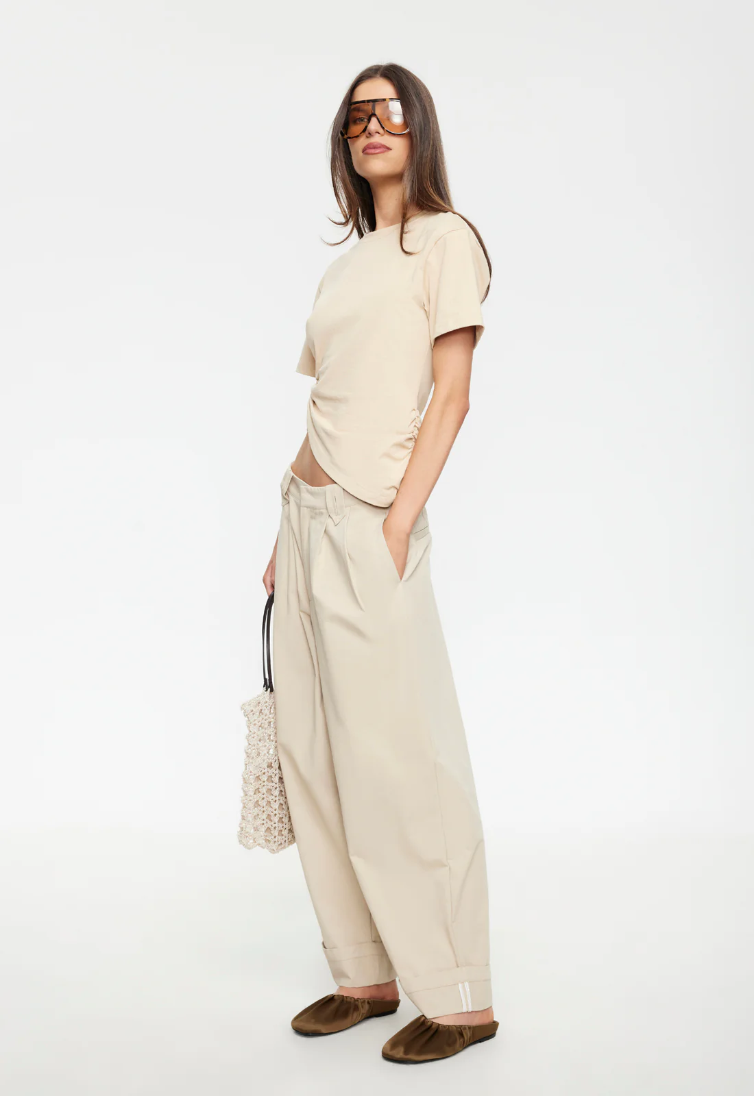 KENDALL PANT - SAND - Image 3