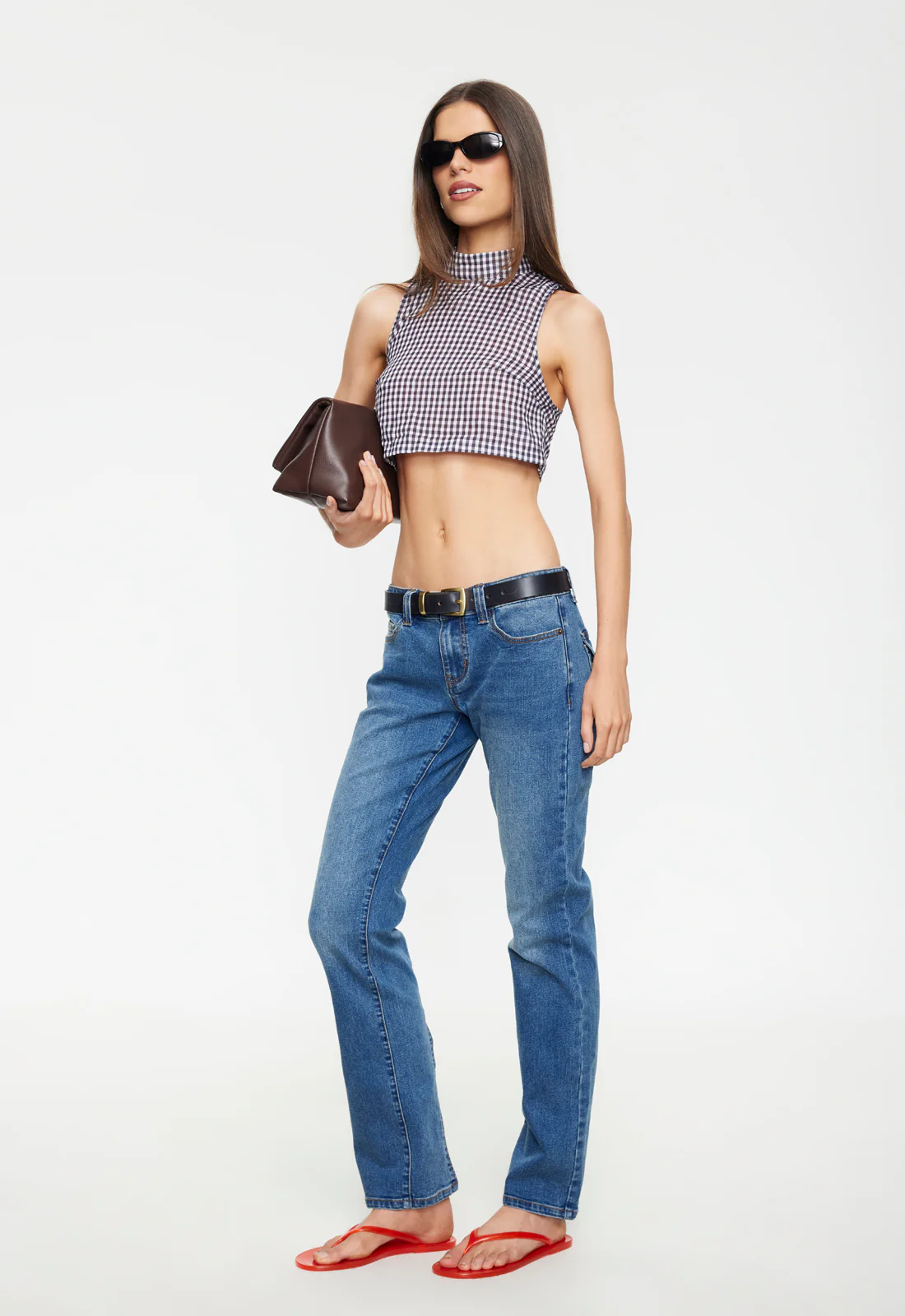 MARBELLA TOP - MIDNIGHT GINGHAM - Image 3