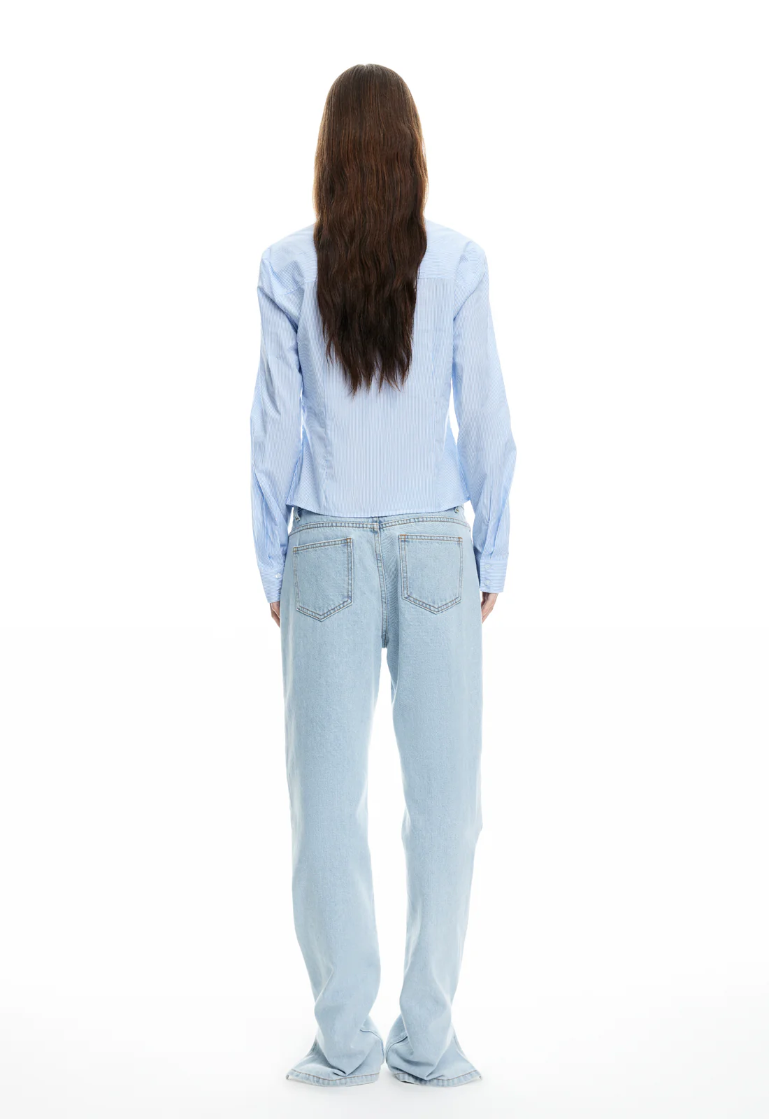 MON CHERI LONG SLEEVE - BLUE STRIPE - Image 5