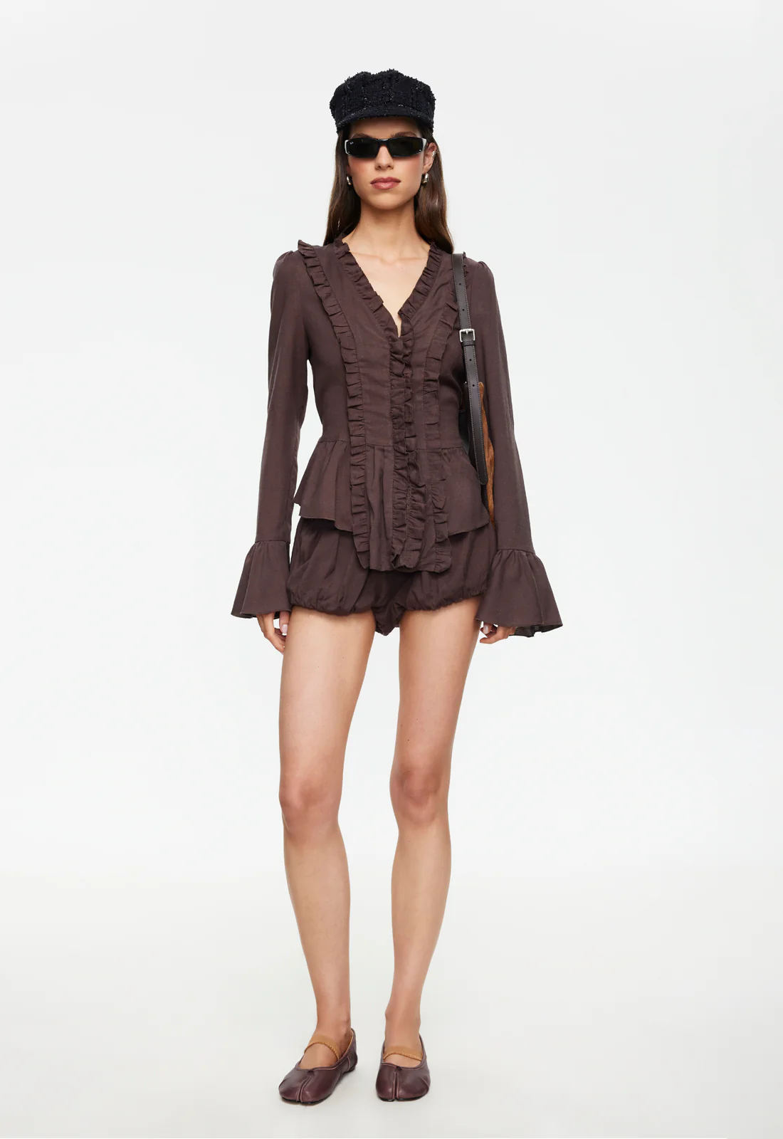 ODETTE LONG SLEEVE - BROWN - Image 4