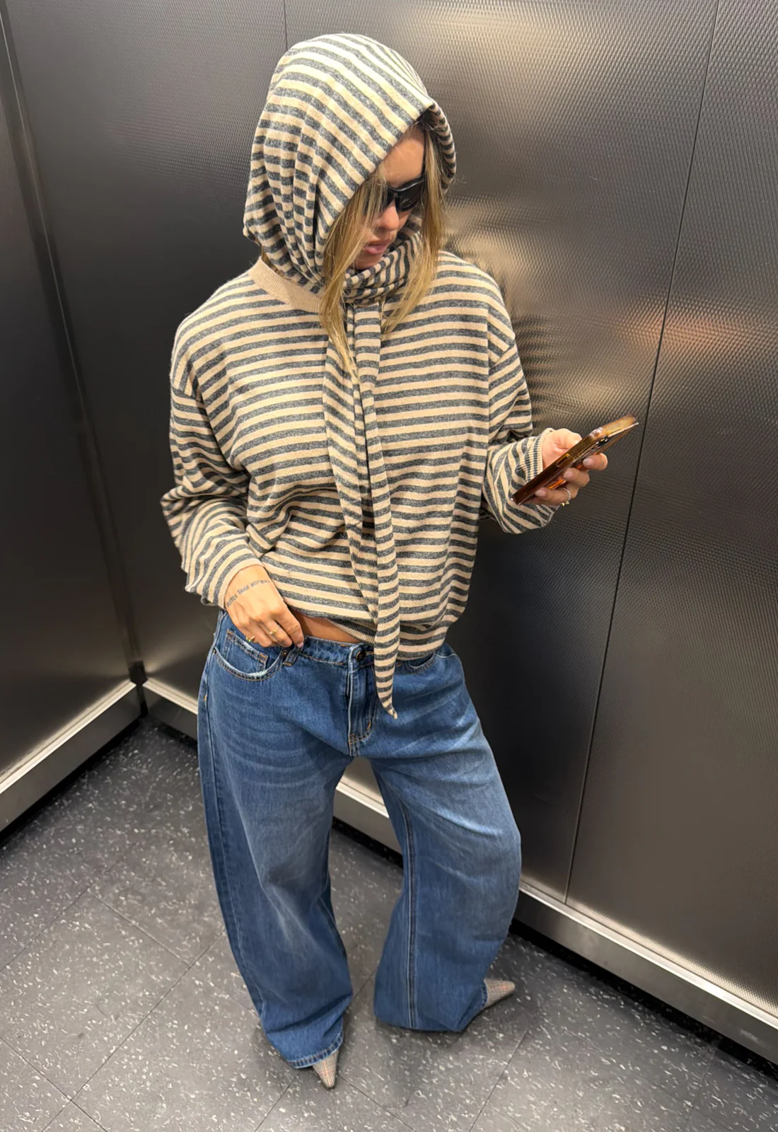 OLSEN KNIT - SLATE STRIPE - Image 5