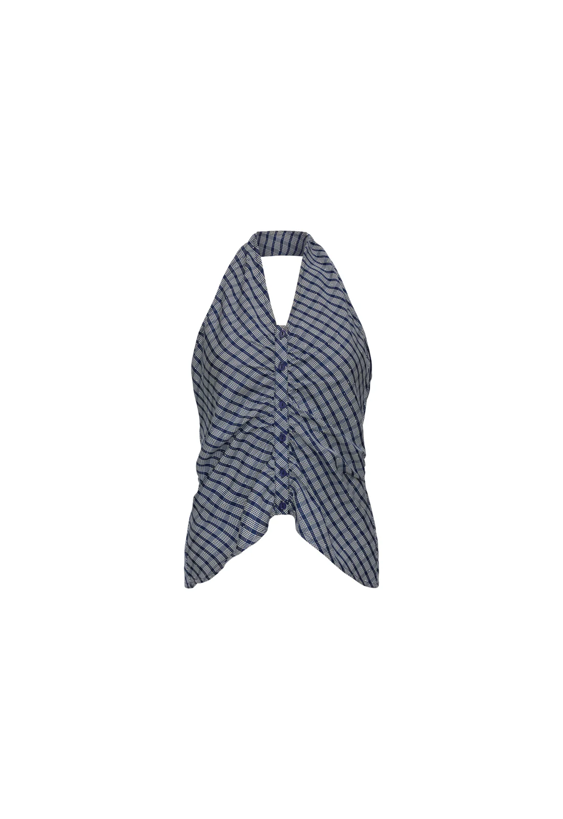 POWER HOUR HALTER - NAVY PLAID - Image 5