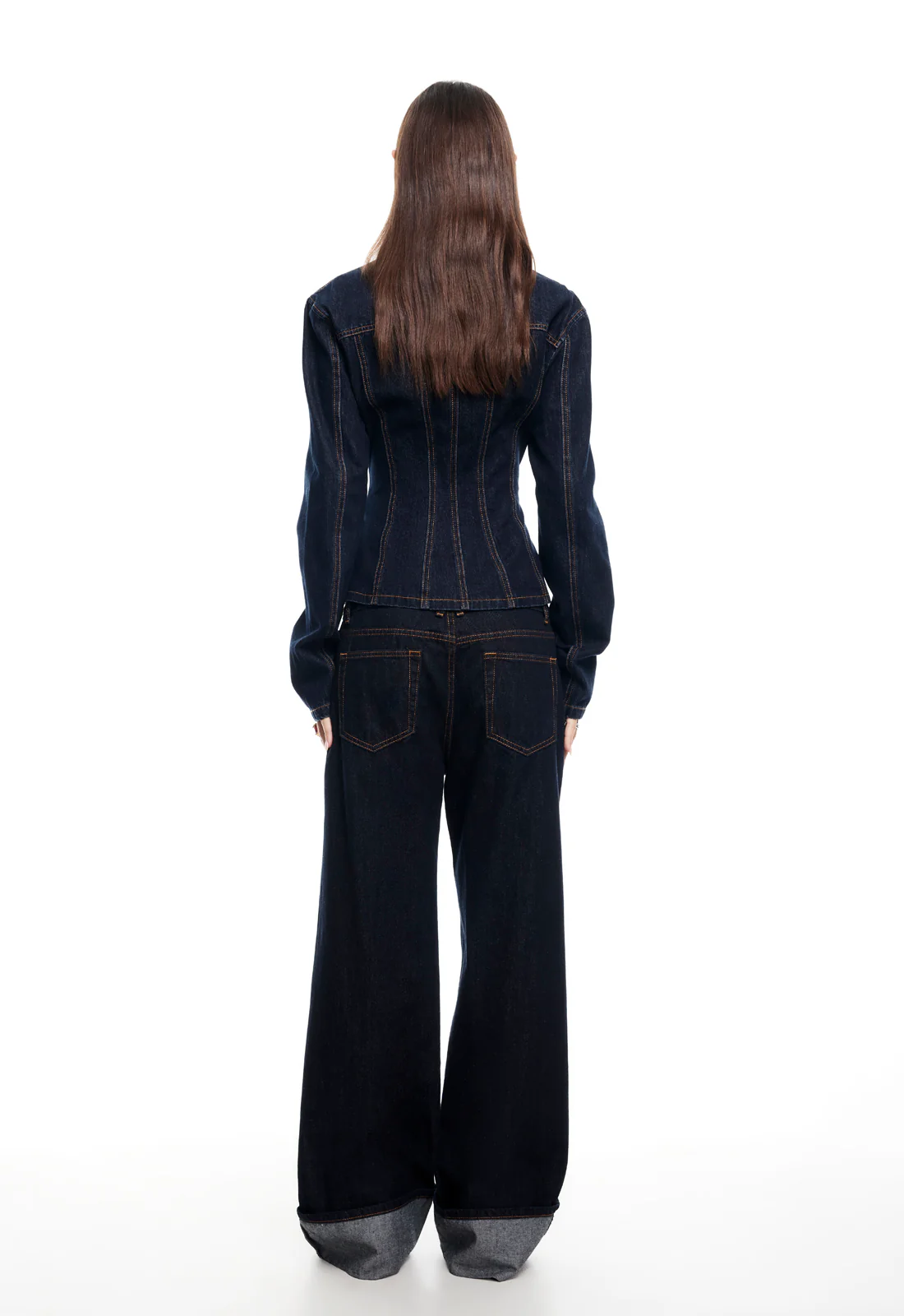 RIDER DENIM JACKET - DARK DENIM - Image 6