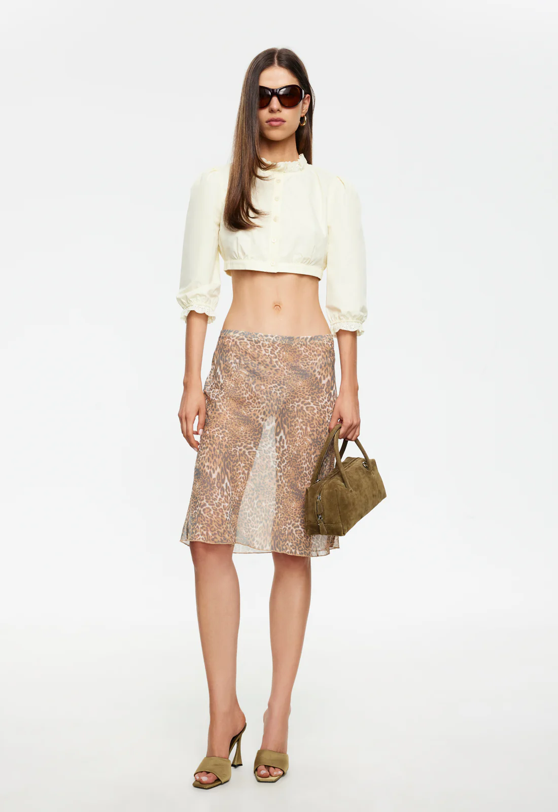 SHORELINE MIDI SKIRT - LEOPARD