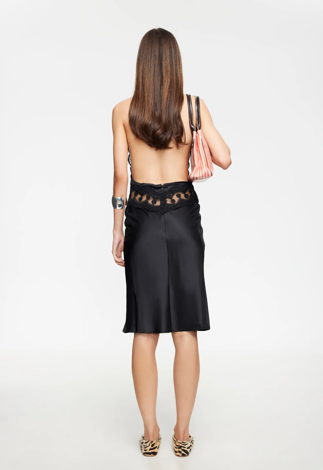 SOLANA MIDI DRESS - ONYX - Image 6