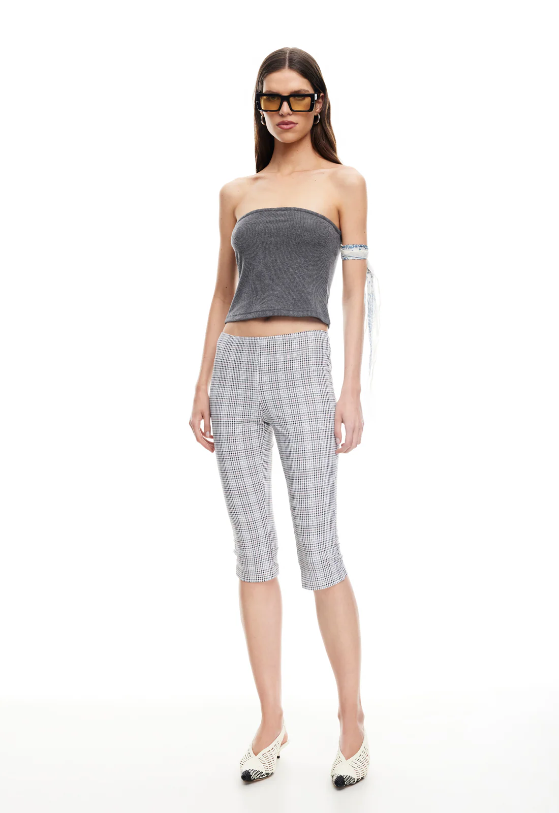 SWAY STRAPLESS TOP - ASH - Image 3