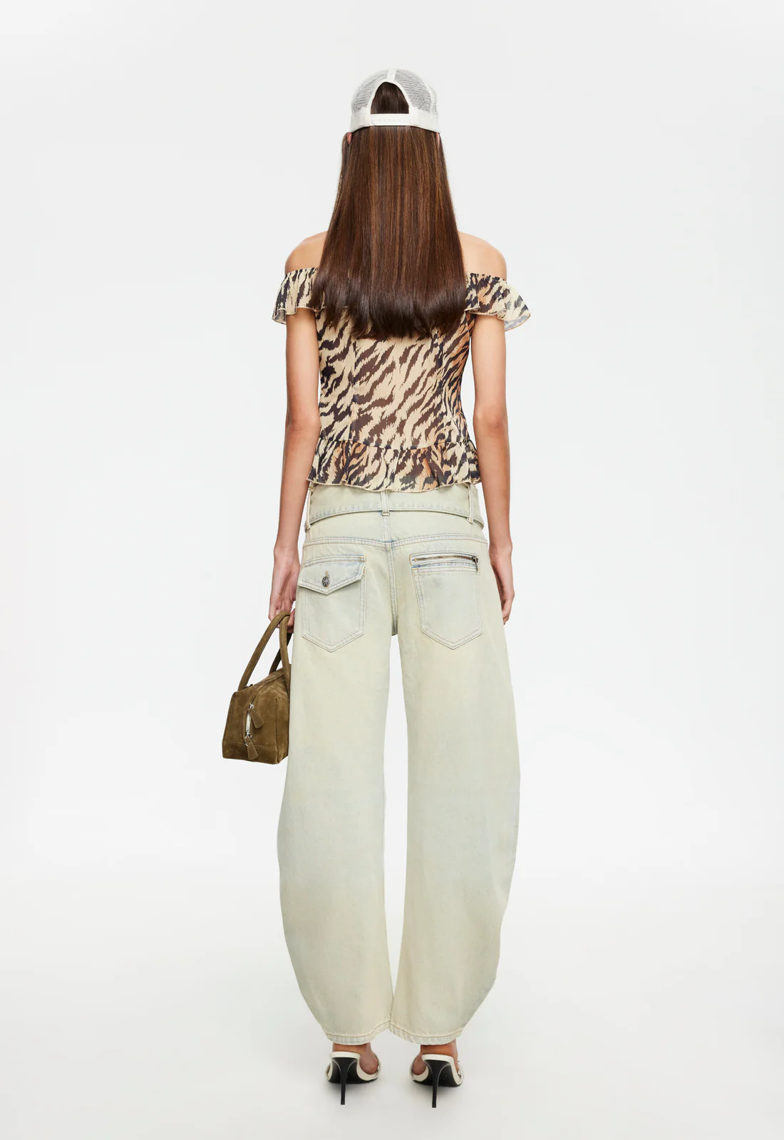 TIMELESS RUFFLE TOP - TIGER - Image 4